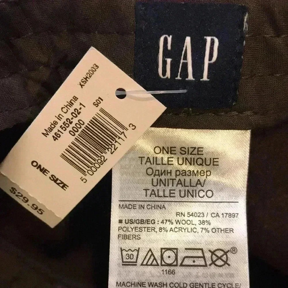 NWT Gap Brown Wool Blend Baseball Style Cap-OS - Picture 9 of 9